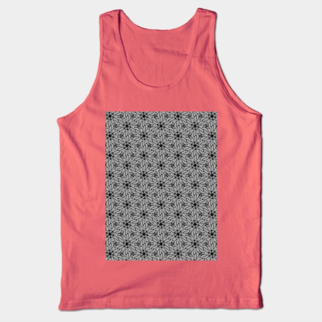 Gray Skies Sunflowers Tank Top by AmyMinori